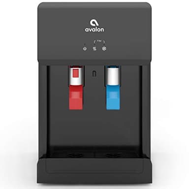Avalon B8BLK Countertop Touchless Bottleless Water Cooler-2 Stage Water Filters and Installation Kit Included, NSF Certified, UL Approved, Black