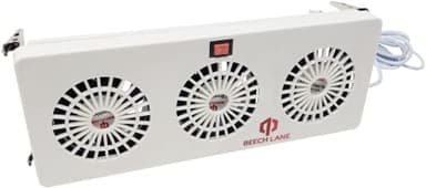 Beech Lane 12V Refrigerator Evaporator Fin Fan, Patent Pending, Three Fans Maximize Airflow, Attaches to Evaporator Fins, Prevents Ice Buildup, Wired Connection for Constant Power