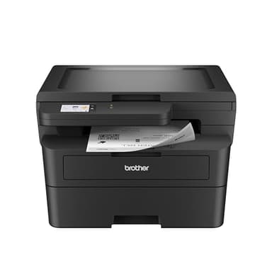 Brother HL-L2480DW Wireless Compact Monochrome Multi-Function Laser Printer with Copy and Scan, Duplex, Mobile, Black & White | Includes Refresh Subscription Trial(1), Works with Alexa