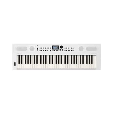 Roland GO:KEYS 5 Music Creation Keyboard | 61-Note Keyboard | Built-In Stereo Speakers | Mic Input | Bluetooth Audio/MIDI Support for Music Streaming - White