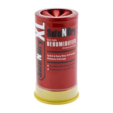 SafeNDry XL Gun Safe Dehumidifier - Portable Moisture Absorber, Prevents Corrosion, 450g Reusable Indicating Silica Gel Desiccant Canister for 60 Cubic Feet