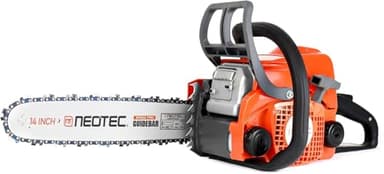 NEOTEC 31.8cc Gas Chainsaw,14 Inch Top Handle Chain Saw 2-Stroke Gas Chainsaws,Durable Portable Gas Powered Chainsaw for Wood Cutting,Tree Pruning and Firewood Preparation NS832