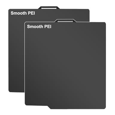 Bamboo Lab P1S P2S A1 3D Printer Double Sided Smooth PEI Build Plate for Bambulab X1C/X1/X1E/ P1P/P1S/A1/P2S, 3D Printer Flexible Removal Spring Steel Plate 257x257mm(Black Smooth PEI Build Plate)
