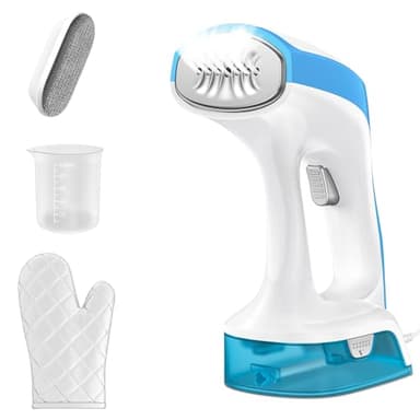 TC-JUNESUN Portable Handheld Garment and Fabric Steamer 1000 Watts, PortableSteamer for Clothes,Quick Heat Aluminum alloy plate Steam Nozzle, 30s Fast Heat-up, 260ml Big Water Tank