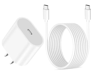 USB C Fast Charger for iPad 11th (A16)/10th Generation, iPad Pro 13/iPad Pro 12.9/11 inch, iPad Air 5th/4th/13/11 inch, iPad mini 7/6, Fast Wall Charger Block & 6.6FT USB C to USB C Charging Cable