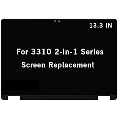 HOYRTDE 13.3" New Screen Replacement for Dell Latitude 3310 2-in-1 P95G P95G002 TG1WM 135WG RN9GF FHD 1920x1080 IPS LCD Display Touch Screen Digitizer Assembly with Bezel