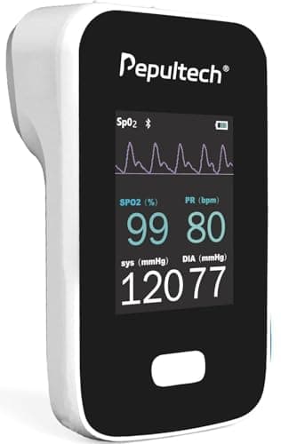 Pepultech Bluetooth Veterinary Patient Monitor,Track Spo2 & Blood Pressure & Pulse Rate for Home Pet Care, 2.8inch Display and Free APP,Dog Pulse Oximeter for Famlily Clinic Use (AM6200A)
