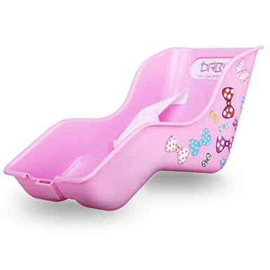DRBIKE Doll Bike Seat - Bicycle Seat with Decorate Yourself Decals for Girls, Fits Standard Sized Dolls and Stuffed Animals, Pink