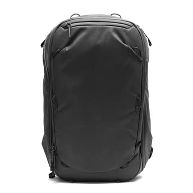 Peak Design Travel Backpack 45L, Black, Expandable 35-45L Design, Rear and Top Access, Weatherproof Shell, Laptop Sleeve, Ideal for Travel or Everyday Carry, Versatile Backpack for Men and Women