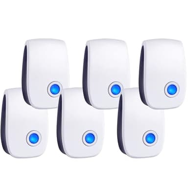 2026 Upgraded Ultrasonic Pest Control Repeller, Indoor Mouse Repellent for Rat, Mice, Rodent, Roach,Cockroach, Insect, Mosquito Electronic Plug in Pest Control 6 Packs