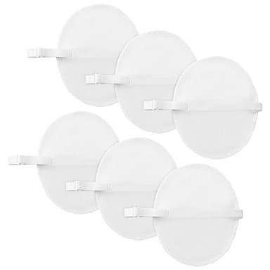 Grevosea 3 Pairs Underarm Sweat Pads, Reusable Armpit Sweat Pads for Women Comfortable and Breathable Sweat Pads for Under Arms Workouts and Special Use (White)