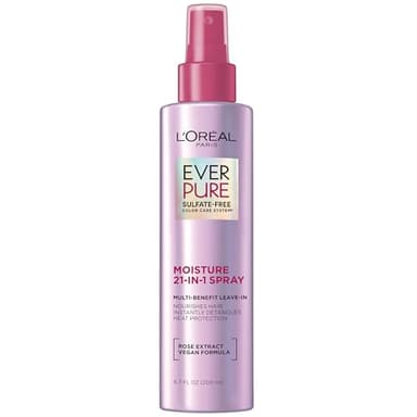 L'Oreal Paris 21-in-1 Leave In Conditioner Spray, Sulfate Free, Vegan, EverPure 6.8 fl oz
