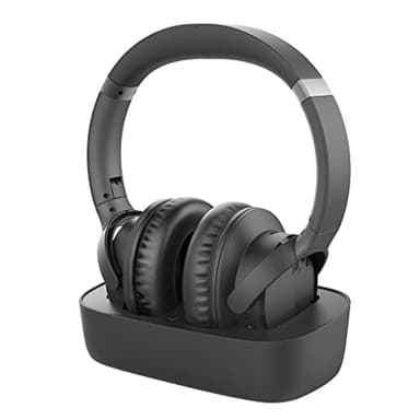 Avantree Ensemble - Wireless Headphones for TV Watching for Seniors, Easy Setup & Charging Dock, 35H Play Time, Comfortable, Works with Optical, AUX & Bluetooth TVs