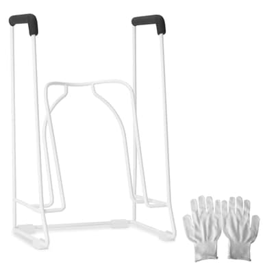 Zipcase Stocking Donner, Sock Aid Tool to Put on Compression Socks for Medium Calves Less Than 18" in Circumference (Compatible for JOBST,SB SOX,CHARMKING,FITRELL,Bluemaple,COOLOVER) White