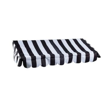Fun Express Black & White Striped Tabletop Tent Awning