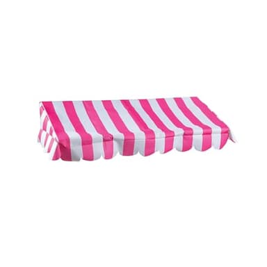 Fun Express Pink & White Striped Tabletop Tent Awning