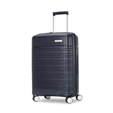 Samsonite Elevation Plus - Carry-On Hardside Luggage with QuickEntry™ Front Compartment - Scratch Resistant Polypropylene Shell, AirTag Holder, TSA Lock, Airline Approved - Midnight Blue