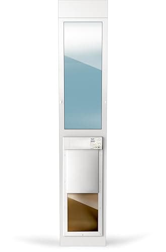 Power Pet Electronic Dog Door - High Tech Pet Electronic Pet Doors - Fully Automatic Sliding e-Glass Electronic Dog Doors - Large Pets up to 100 lbs - Tall 92-3/4" - 96" Patio Doors - PX2-SEGT