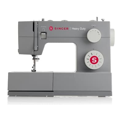 SINGER Heavy Duty 4411 High-Speed Sewing Machine with Accessory Kit | Strong Motor, Enhanced Piercing Power, 69 Stitch Applications, Full Metal Frame, 4-Step Buttonhole & LED Light, Grey