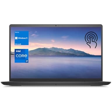 DELL Inspiron 3520 15.6" Touchscreen i7 Laptop, 15.6" FHD Touchscreen, Intel Core i7-1255U, 64GB RAM, 1TB SSD, Numeric Keypad, Webcam, SD Card Reader, HDMI, Wi-Fi, Windows 11 Home, Black