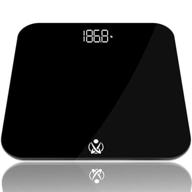 INEVIFIT Bathroom Scale, Highly Accurate Digital Bathroom Body Scale, Measures Weight up to 400 lbs. Includes Batteries