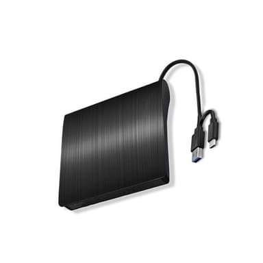 AOSAIXIS External Optical Drive,USB3.0 Writer, USB 3.0 and Type-C CD ROM External Drive for PC, Portable and CD Burner for Laptop Desktop, Compatible with Laptop Desktop PC