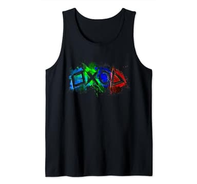 Funny Gaming Gamer Controller Upgrade Symbols Gift Tank Top
