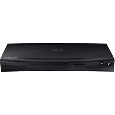 Samsung Blu-ray DVD Disc Player With 1080p Full HD Upconversion, Plays Blu-ray Discs, DVDs & CDs, Plus 6Ft High Speed HDMI Cable, Black Finish (Renewed)