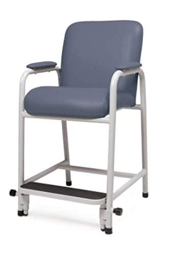 Lumex Everyday Hip Chair with Adjustable Footrest for Hip or Knee Surgery Recovery, Blue Ridge