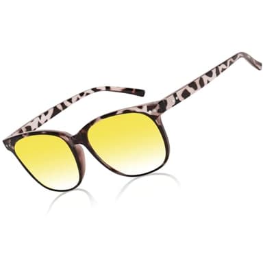 HAOLOTA Night Vision Driving Glasses Polarized HD Yellow Tinted Anti Glare Sunglasses for Men and Women