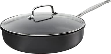 Cuisinart 12-Inch Deep Fry Pan w/Cover, Chef's Classic Nonstick Hard Anodized Collection, 622-30DFP1