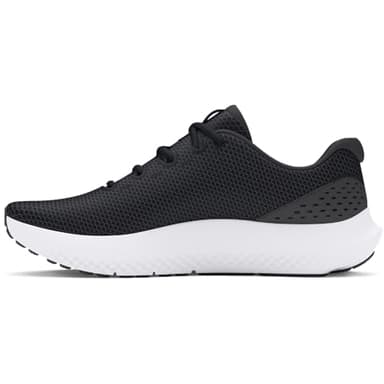 Under Armour Women's Charged Surge 4, (001) Black/Anthracite/White, 8, US