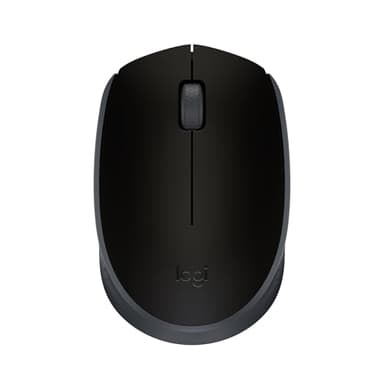 Logitech M170 Wireless Mouse for PC, Mac, Laptop, 2.4 GHz with USB Mini Receiver, Optical Tracking, 12-Months Battery Life, Ambidextrous - Black