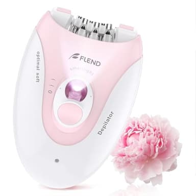Smooth Glide Epilator for Women, 2 Speeds Facial Hair Removal Device with LED Light, 36 Tweezers & Massage Pad. Rechargeable Facial Hair Removal Epilator for Bikini, Arms, Legs, and Face