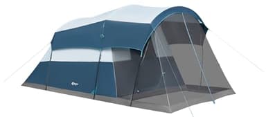 Portal 6 Person Family Camping Tents with Screen Porch, Weater Resistant 7' Tall Tent with Rainfly & Upgrated Poles, Easy Setup Tent for Outdoor Family Camping