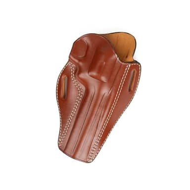 for Colt Python 6 inch Barrel Revolver Fast Draw Leather Owb Gun Holsters (Brown Right Hand)