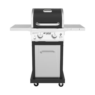 Nexgrill Deluxe 2-Burner Gas Grill with 401 SQ In Grate, 28000 BTUs, Stainless Steel Control Panel & Foldable Side Table, Propane BBQ Grill for Outdoor Cooking, Patios, Backyards and More - 720-0864RA