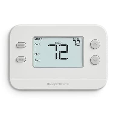 New! Honeywell Home Non-Programmable Thermostat, Single-Stage, 1 Heat/1 Cool Compatibility, X1N, White