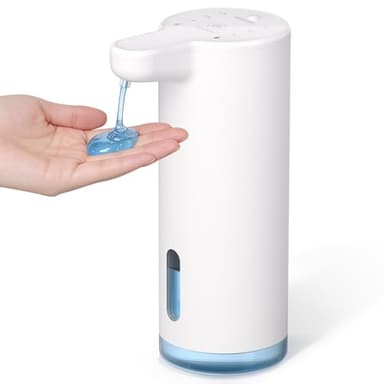 Seawah Automatic Soap Dispenser Touchless(Upgrade Auto & Manual Dual Modes), Quiet Design, IPX7, Adjustable Volume, Rechargeable, Thick & Thin Dish/Hand Soap Compatible for Bathroom & Kitchen