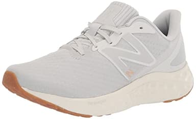 New Balance Women's Fresh Foam Arishi V4 Running Shoe, Summer Fog/Nimbus Cloud/Light Gold Metallic, 8.5