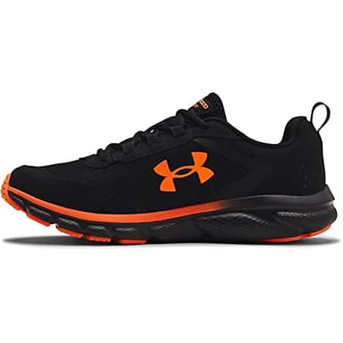 Under Armour Men's Charged Assert 9 Running Shoe, Black/Blaze/Orange, 10.5 M US