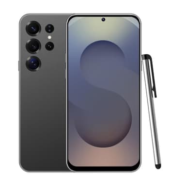 CostMvp S25Ultra Unlocked Smartphone, Android 12.0 Mobile Phones 6.6'' HD+ Screen, 4GB RAM 32GB ROM/256GB SD, 4G Dual SIM Dual Camera, Face ID+WiFi+BT+FM+GPS+OTG (Black)