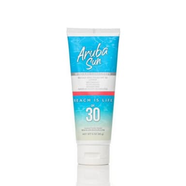 Aruba Sun Reef Friendly Mineral Sunscreen SPF 30 Lotion - 3oz | Chemical-Free Reef Safe Sunscreen | Broad Spectrum Protection with Titanium Dioxide & Zinc Oxide | Water Resistant up to 80 Minutes