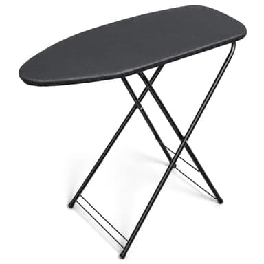 Duwee 13"×35" Ironing Board Small with Heat Resistant Cover,Folding Compact Ironing Board,Light Weight,Easy to Storage,Black