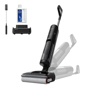 DREAME H12 FlexReach Vacuum Mop, 0 Tangle Wet Dry Vacuum Cleaner, Cordless Vacuum Mop All-in-One for Hard Floors, 180° Lie-Flat Floor Cleaner Machine with 194°F Hot Self-Cleaning, 50Mins Runtime