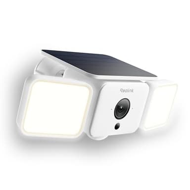 REOLINK Solar Floodlight Cam, 2K 150° Security Cameras Wireless Outdoor, Up to 1000lm Light & Siren Alarm, AI/PIR Motion-Activated Floodlight, Color Night Vision, WiFi 6 2.4/5GHz, IP66
