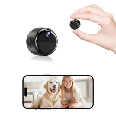 Hidden Camera, 1080P Wireless Mini Camera Indoor Nanny Cam for Home Security, 60-days Battery Life, Auto Night Vision, Motion Detection/Smart Alerts, Live Remote Viewing for Pet/Baby and Home Safety