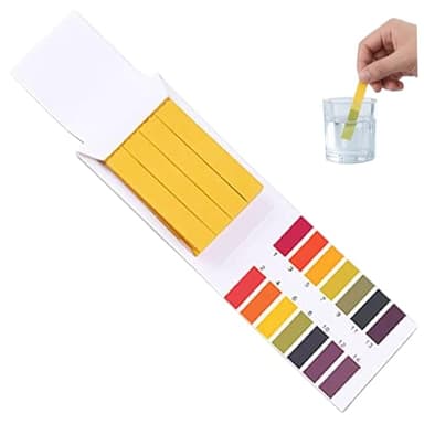 Uric Acid Test Kit, 10PCS Litmus Paper 1-14 Acid Test Kit Strips for Wet Soap, Lemon Juice, Milk, Liquid Detergent, Wet Soil, Saliva, Sweat