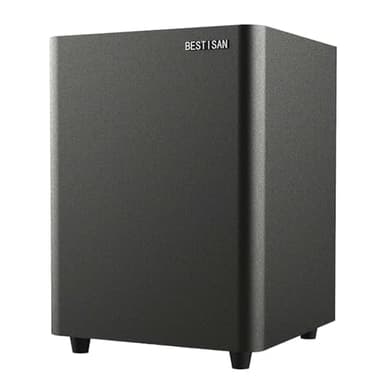 BESTISAN Powered Subwoofer, Deep Bass Sub, Down Firing Subs, Easy Setup with Home Theater System, Receiver, Speakers, Coaxial Cable Included, RCA, LFE, AUX Input, High-Level Speaker Input & Output