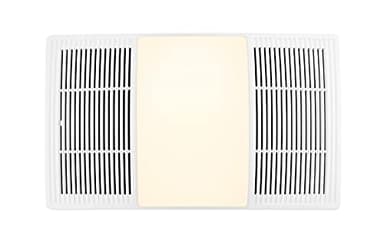Broan-NuTone FG80HBS Heater Ventilation Grille/Cover with Dimmable LED and Color Adjustable CCT Lighting, for Bathroom Fans, 80 CFM